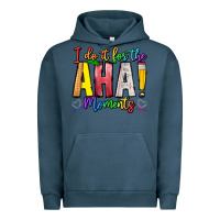 Pigment Midnight Navy IDiot Of The Aha Moments Urban Hoodie - CowhideDigitalArt