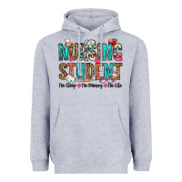 Heather Grey nursing student no sleep no money no life Heavyweight Hoodie - OliviaCreatesArt