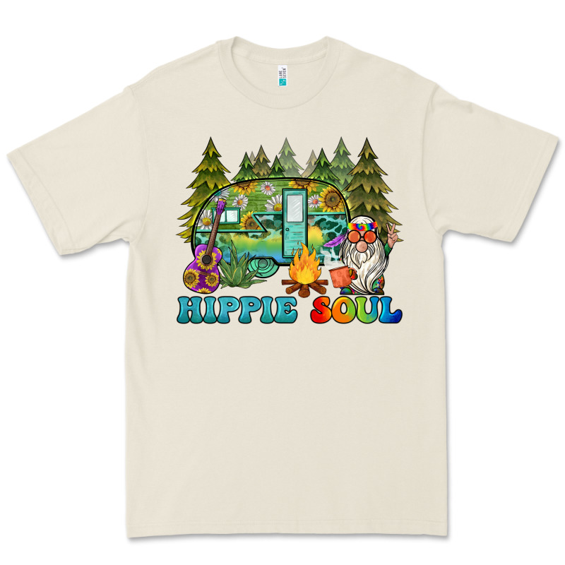 Hippie Soul Camping Premium Tee by BarkalooDesign | Teevron