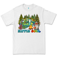 White hippie soul camping Premium Tee - BarkalooDesign