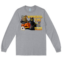 Heather Grey wonderful time of the year halloween Long Sleeve Tee - LillyAllenDesigns