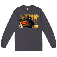 Smoke wonderful time of the year halloween Long Sleeve Tee - LillyAllenDesigns