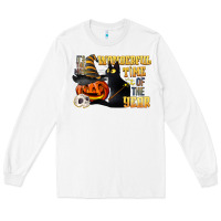 White wonderful time of the year halloween Long Sleeve Tee - LillyAllenDesigns