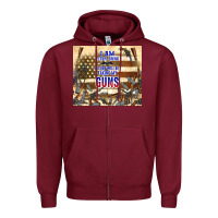 Burgundy no one will be taking my guns Zipper Hoodie - TumblerDesignByShophia