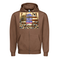 Chestnut no one will be taking my guns Zipper Hoodie - TumblerDesignByShophia