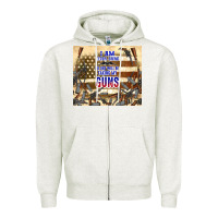 Oatmeal Heather no one will be taking my guns Zipper Hoodie - TumblerDesignByShophia