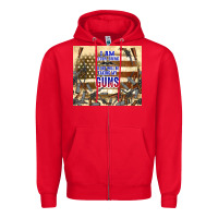 Red no one will be taking my guns Zipper Hoodie - TumblerDesignByShophia