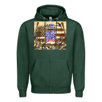 Sports Green no one will be taking my guns Zipper Hoodie - TumblerDesignByShophia