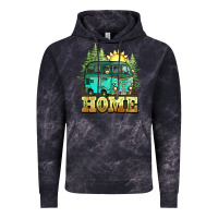 Cloud Black camping caravan home Vintage Hoodie - NancyCooperArtShop