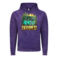Cloud Purple camping caravan home Vintage Hoodie - NancyCooperArtShop