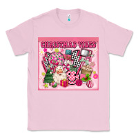 Bubblegum Pink 3d retro pink christmas vibes Classic Tee - MaliasSmallBusiness