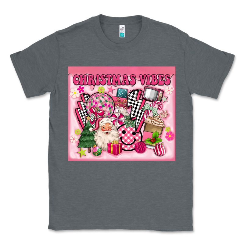 3d Retro Pink Christmas Vibes Classic Tee by MaliasSmallBusiness | Teevron
