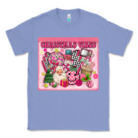 Colony Blue 3d retro pink christmas vibes Classic Tee - MaliasSmallBusiness