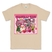 Mushroom 3d retro pink christmas vibes Classic Tee - MaliasSmallBusiness