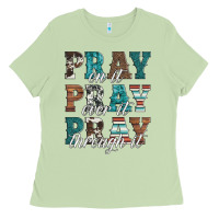 Matcha pray on it pray over it pray through it Ladies Tee - Artiststas