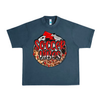 Midnight Navy soccer vibes Urban Heavy Tee - MaliasSmallBusiness
