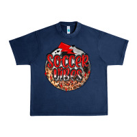 Navy soccer vibes Urban Heavy Tee - MaliasSmallBusiness
