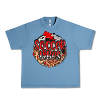 Pebble Blue soccer vibes Urban Heavy Tee - MaliasSmallBusiness