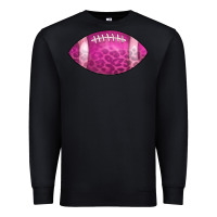 Black american football pink Premium Sweatshirt - CowCowDesign