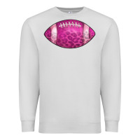 Dove Grey american football pink Premium Sweatshirt - CowCowDesign