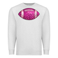 Oatmeal Heather american football pink Premium Sweatshirt - CowCowDesign