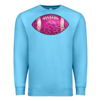 Ocean Blue american football pink Premium Sweatshirt - CowCowDesign