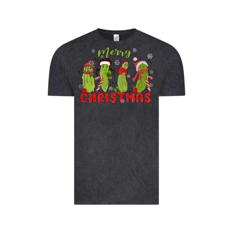 Pickle Merry Christmas Vintage Tee by MaliasSmallBusiness | Teevron