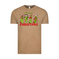 Vintage Coffee Pickle Merry Christmas Vintage Tee - MaliasSmallBusiness