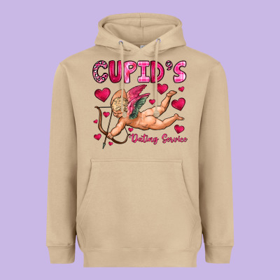 Cupid S Dating Service Heavyweight Hoodie Designed By Oliviacreatesart