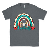 Charcoal Heather Baseball Rainbow Classic Tee - RanaPortraitStore