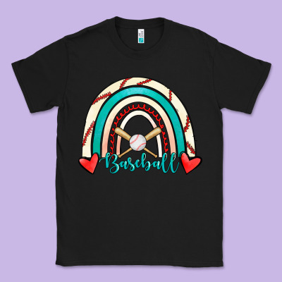 Baseball Rainbow Classic Tee Designed By Ranaportraitstore