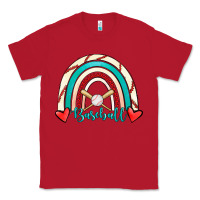Red Baseball Rainbow Classic Tee - RanaPortraitStore