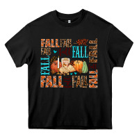 Black fall fall  amd pumpkins Heavy Core Tee - AdoDesignShop