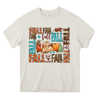 Cream fall fall  amd pumpkins Heavy Core Tee - AdoDesignShop