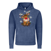 Christmas Reindeer Vintage Hoodie | Teevron