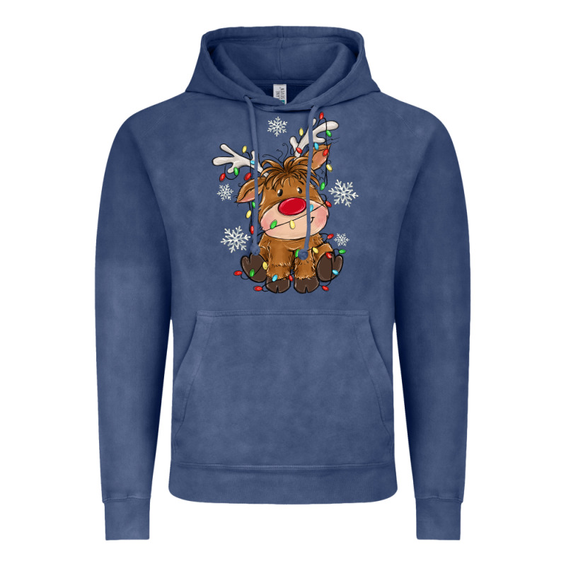 Christmas Reindeer Vintage Hoodie by MaliasSmallBusiness | Teevron