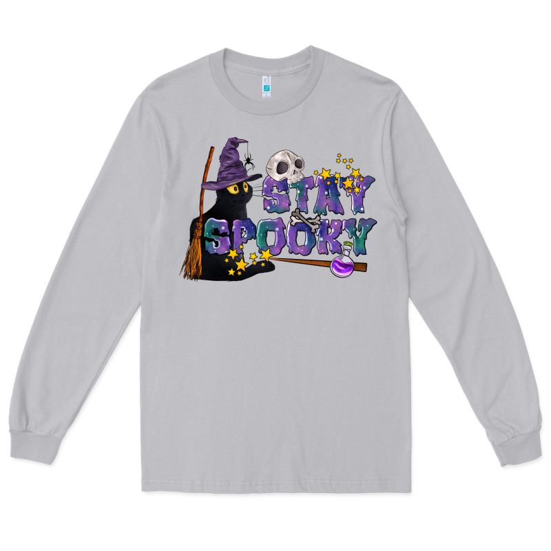 Stay Spooky With Black Cat Long Sleeve Tee by LillyAllenDesigns | Teevron