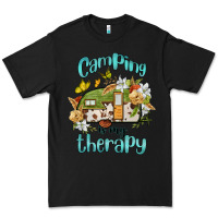 Black camping is my therapy Premium Tee - BarkalooDesign