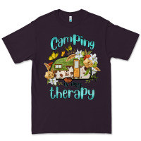 Plum camping is my therapy Premium Tee - BarkalooDesign
