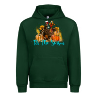 Forest Green Western Fall Turkey Tis The Season Urban Hoodie - LillyAllenDesigns