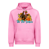 Fuchsia Pink Western Fall Turkey Tis The Season Urban Hoodie - LillyAllenDesigns