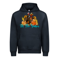 Navy Western Fall Turkey Tis The Season Urban Hoodie - LillyAllenDesigns