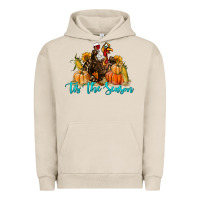 Pigment French Oak Western Fall Turkey Tis The Season Urban Hoodie - LillyAllenDesigns
