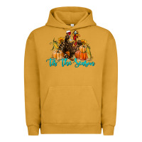 Pigment Peanut Butter Western Fall Turkey Tis The Season Urban Hoodie - LillyAllenDesigns