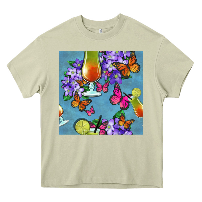 Butterfly Cocktail Heavy Core Tee by BundleAndBundleShop | Teevron