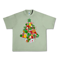 Oil Green nurse christmas tree Urban Heavy Tee - MaliasSmallBusiness