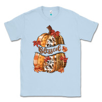 Dusty Blue blessed Classic Tee - MaliasSmallBusiness