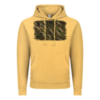 Vintage Mustard Camouflage Background Vintage Hoodie - Jasminsmagicworld