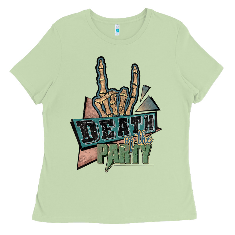 Death Of The Party White Ladies Tee by JahusDesignShop | Teevron