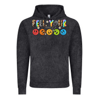 Vintage Black feel your feelings Vintage Hoodie - NancyCooperArtShop